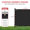 Sealtech Ultra Heavy Duty 200 GSM Privacy Fence Black6X30 NonRecycled Polyethylene Cable Zip Ties ST-206-6X30 - alternate 7